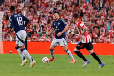 Harry Maguire UEFA Avrupa Ligi yarı final maçında Atletizm Kulübü ve Manchester United FC (Maciej Rogowski)