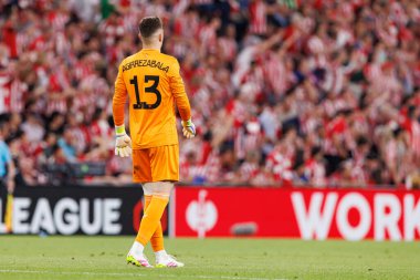 Julen Agirrezabala UEFA Avrupa Ligi yarı final maçında Atletizm Kulübü ve Manchester United FC takımları arasında görüldü (Maciej Rogowski)