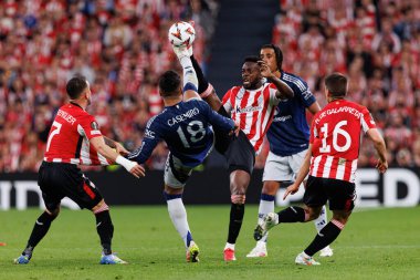 Casemiro ve Inaki Williams UEFA Avrupa Ligi yarı final maçında Manchester United FC (Maciej Rogowski)