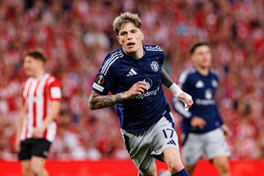 Alejandro Garnacho UEFA Avrupa Ligi yarı final maçında Manchester United FC (Maciej Rogowski)