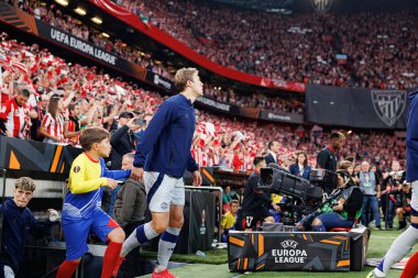 Rasmus Hojlund UEFA Avrupa Ligi yarı final maçında Atletizm Kulübü ve Manchester United FC (Maciej Rogowski)