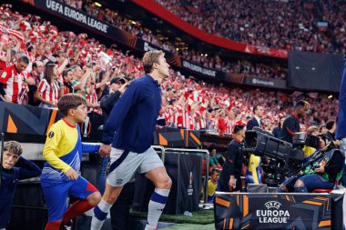 Rasmus Hojlund UEFA Avrupa Ligi yarı final maçında Atletizm Kulübü ve Manchester United FC (Maciej Rogowski)