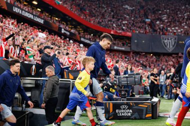 Manuel Ugarte UEFA Avrupa Ligi yarı final maçında Atletizm Kulübü ve Manchester United FC (Maciej Rogowski)