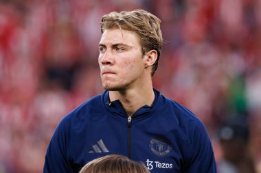 Rasmus Hojlund UEFA Avrupa Ligi yarı final maçında Atletizm Kulübü ve Manchester United FC (Maciej Rogowski)