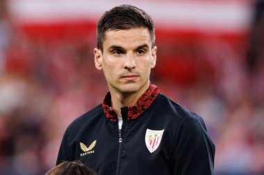 Inigo Ruiz de Galarreta UEFA Avrupa Ligi yarı final maçında Atletizm Kulübü ve Manchester United FC (Maciej Rogowski)