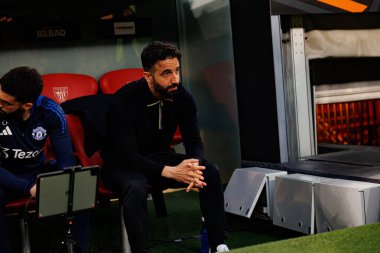 Ruben Amorim UEFA Avrupa Ligi yarı final maçında Atletizm Kulübü ve Manchester United FC (Maciej Rogowski)