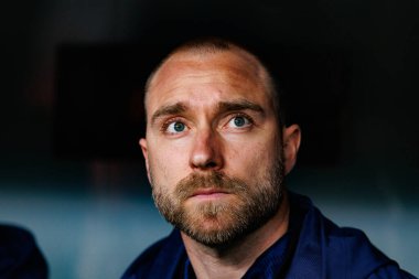 Christian Eriksen UEFA Avrupa Ligi yarı final maçında Atletizm Kulübü ve Manchester United FC takımları arasında görüldü (Maciej Rogowski)