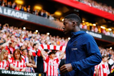 Kobbie Mainoo UEFA Avrupa Ligi yarı final maçında Atletizm Kulübü ve Manchester United FC (Maciej Rogowski)