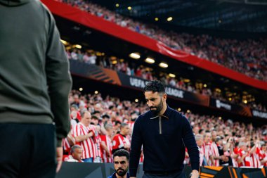 Ruben Amorim UEFA Avrupa Ligi yarı final maçında Atletizm Kulübü ve Manchester United FC (Maciej Rogowski)