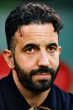 Ruben Amorim UEFA Avrupa Ligi yarı final maçında Atletizm Kulübü ve Manchester United FC (Maciej Rogowski)