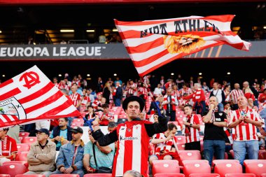 Atletizm taraftarı UEFA Avrupa Ligi yarı final maçında Atletizm Kulübü ve Manchester United FC (Maciej Rogowski)