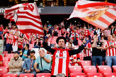 Atletizm taraftarı UEFA Avrupa Ligi yarı final maçında Atletizm Kulübü ve Manchester United FC (Maciej Rogowski)