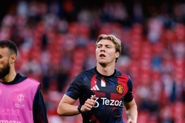 Rasmus Hojlund UEFA Avrupa Ligi yarı final maçında Atletizm Kulübü ve Manchester United FC (Maciej Rogowski)