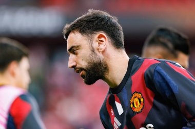 Bruno Fernandes UEFA Avrupa Ligi yarı final maçında Atletizm Kulübü ve Manchester United FC takımları arasında görüldü (Maciej Rogowski)