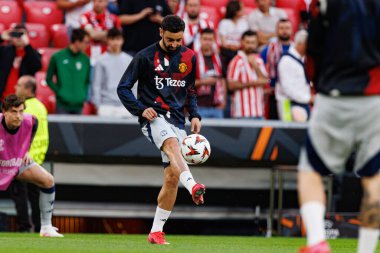 Bruno Fernandes UEFA Avrupa Ligi yarı final maçında Atletizm Kulübü ve Manchester United FC takımları arasında görüldü (Maciej Rogowski)