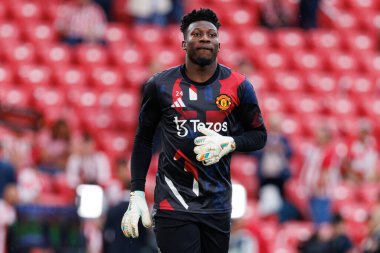Andre Onana UEFA Avrupa Ligi yarı final maçında Atletizm Kulübü ve Manchester United FC takımları arasında görüldü (Maciej Rogowski)