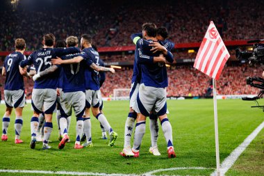  Atletizm Kulübü ve Manchester United FC (Maciej Rogowski) takımları arasında oynanan UEFA Avrupa Ligi yarı final maçında)