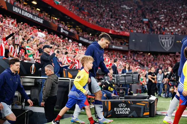 Manuel Ugarte UEFA Avrupa Ligi yarı final maçında Atletizm Kulübü ve Manchester United FC (Maciej Rogowski)