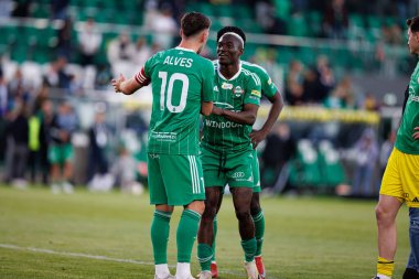 Roberto Alves ve Capita Capemba PKO BP Ekstraklasa maçında Radomiak Radom ve Lech Poznan (Maciej Rogowski) takımları arasında görüldü)