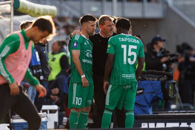 Roberto Alves ve Abdoul Tapsoba PKO BP Ekstraklasa maçında Radomiak Radom ve Lech Poznan (Maciej Rogowski)