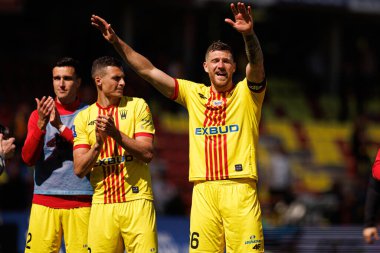 Milosz Trojak, Korona Kielce ve Jagiellonia Bialystok (Maciej Rogowski) takımları arasındaki PKO BP Ekstraklasa maçı sırasında görüldü)