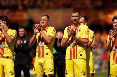 Milosz Trojak, Korona Kielce ve Jagiellonia Bialystok (Maciej Rogowski) takımları arasındaki PKO BP Ekstraklasa maçı sırasında görüldü)