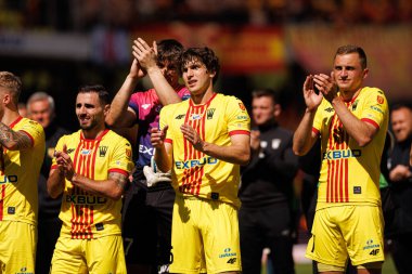 Milosz Trojak, Korona Kielce ve Jagiellonia Bialystok (Maciej Rogowski) takımları arasındaki PKO BP Ekstraklasa maçı sırasında görüldü)