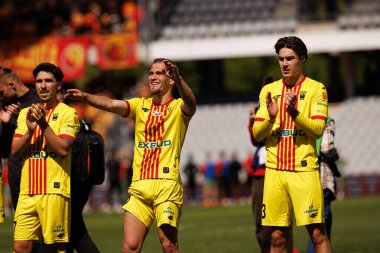 Korona oyuncuları Korona Kielce ve Jagiellonia Bialystok (Maciej Rogowski) takımları arasında oynanan PKO BP Ekstraklasa maçı sırasında görüldü)