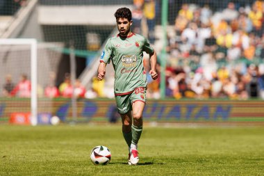 Tomas Silva, Korona Kielce ve Jagiellonia Bialystok (Maciej Rogowski) takımları arasındaki PKO BP Ekstraklasa maçı sırasında görüldü)