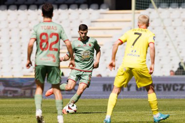 Dusan Stojinoviç, Korona Kielce ve Jagiellonia Bialystok (Maciej Rogowski) takımları arasındaki PKO BP Ekstraklasa maçında görüldü)