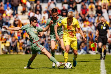  Tomas Silva ve Dawid Blanik, Korona Kielce ve Jagiellonia Bialystok (Maciej Rogowski) takımları arasındaki PKO BP Ekstraklasa maçında görüldü.)