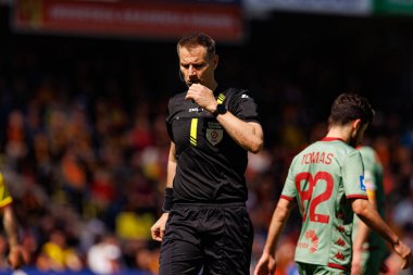 Tomasz Kwiatkowski, Korona Kielce ve Jagiellonia Bialystok (Maciej Rogowski) takımları arasındaki PKO BP Ekstraklasa maçında görüldü)