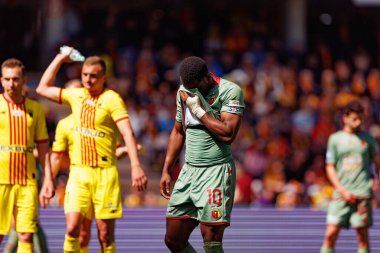 Afimico Pululu, Korona Kielce ve Jagiellonia Bialystok (Maciej Rogowski) takımları arasındaki PKO BP Ekstraklasa maçı sırasında görüldü.)