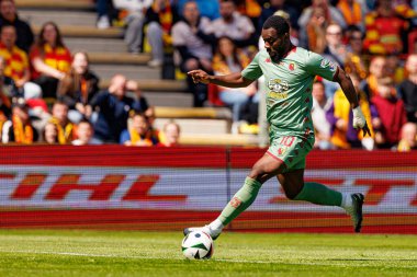 Afimico Pululu, Korona Kielce ve Jagiellonia Bialystok (Maciej Rogowski) takımları arasındaki PKO BP Ekstraklasa maçı sırasında görüldü.)