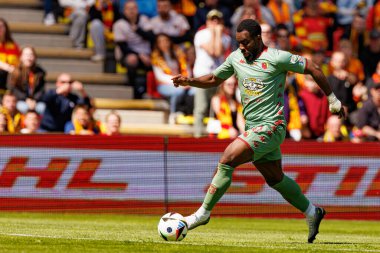 Afimico Pululu, Korona Kielce ve Jagiellonia Bialystok (Maciej Rogowski) takımları arasındaki PKO BP Ekstraklasa maçı sırasında görüldü.)