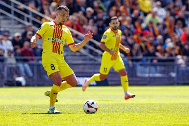 Martin Remacle, Korona Kielce ve Jagiellonia Bialystok (Maciej Rogowski) takımları arasındaki PKO BP Ekstraklasa maçı sırasında görüldü)
