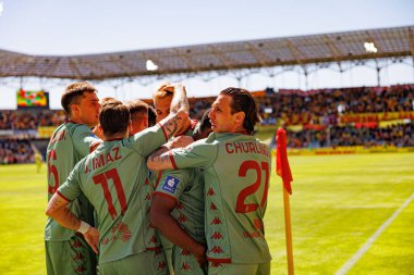 Jagiellonia oyuncuları PKO BP Ekstraklasa maçında Korona Kielce ve Jagiellonia Bialystok (Maciej Rogowski)