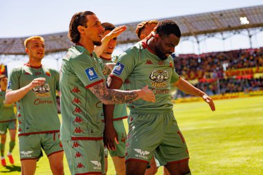 Jagiellonia oyuncuları PKO BP Ekstraklasa maçında Korona Kielce ve Jagiellonia Bialystok (Maciej Rogowski)