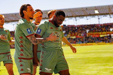 Jagiellonia oyuncuları PKO BP Ekstraklasa maçında Korona Kielce ve Jagiellonia Bialystok (Maciej Rogowski)