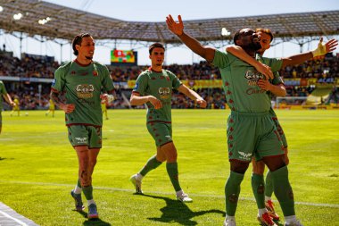 Jagiellonia oyuncuları PKO BP Ekstraklasa maçında Korona Kielce ve Jagiellonia Bialystok (Maciej Rogowski)