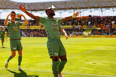 Jagiellonia oyuncuları PKO BP Ekstraklasa maçında Korona Kielce ve Jagiellonia Bialystok (Maciej Rogowski)