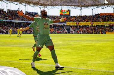 Jagiellonia oyuncuları PKO BP Ekstraklasa maçında Korona Kielce ve Jagiellonia Bialystok (Maciej Rogowski)