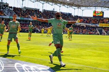 Jagiellonia oyuncuları PKO BP Ekstraklasa maçında Korona Kielce ve Jagiellonia Bialystok (Maciej Rogowski)