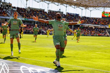 Jagiellonia oyuncuları PKO BP Ekstraklasa maçında Korona Kielce ve Jagiellonia Bialystok (Maciej Rogowski)