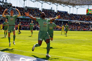 Jagiellonia oyuncuları PKO BP Ekstraklasa maçında Korona Kielce ve Jagiellonia Bialystok (Maciej Rogowski)