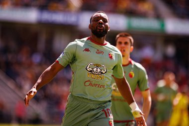 Afimico Pululu ve Joao Moutinho, Korona Kielce ve Jagiellonia Bialystok (Maciej Rogowski) takımları arasındaki PKO BP Ekstraklasa maçında gol attıktan sonra kutlama yaparken görüldü.)