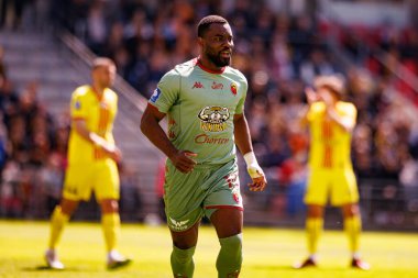 Afimico Pululu, Korona Kielce ve Jagiellonia Bialystok (Maciej Rogowski) takımları arasındaki PKO BP Ekstraklasa maçında gol attıktan sonra kutlama yaparken görüldü.)