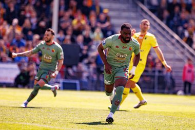 Afimico Pululu, Korona Kielce ve Jagiellonia Bialystok (Maciej Rogowski) takımları arasındaki PKO BP Ekstraklasa maçı sırasında görüldü.)