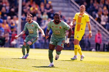 Afimico Pululu, Korona Kielce ve Jagiellonia Bialystok (Maciej Rogowski) takımları arasındaki PKO BP Ekstraklasa maçı sırasında görüldü.)