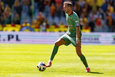 Jaroslaw Kubicki, Korona Kielce ve Jagiellonia Bialystok (Maciej Rogowski) takımları arasındaki PKO BP Ekstraklasa maçı sırasında görüldü.)